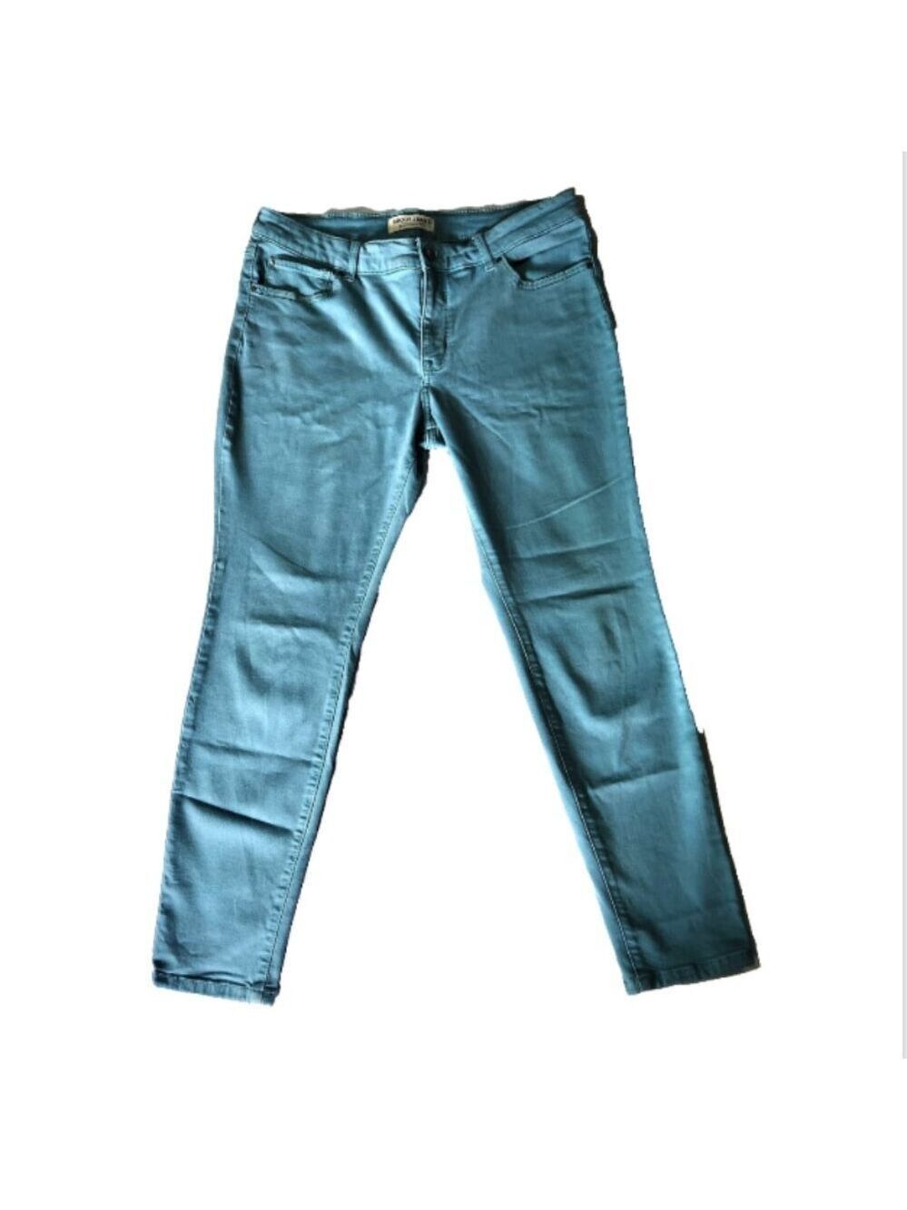 Brody Jeans Women’s Size 34 Midrise Pants 29L Light Teal Green Casual
